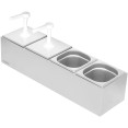 Commercial 4 x 2.5 litre Pump Condiment/Sauce Dispenser GN1/6 - CENHGN164