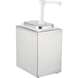 Commercial Condiment/Sauce Pump Dispenser 1x2 litre Stainless steel - CENHP001