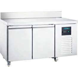307 Ltr 2 Door Stainless Steel Freezer Prep Counter With Upstand | CaterEq CENORCOLD846 307 Ltr 2 Door Stainless Steel Freezer Prep Counter With Upstand | CaterEq CENORCOLD846
