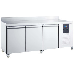 457 Ltr 3 Door Stainless Steel Refrigerated Prep Counter With Upstand | CaterEq CENORCOLD862 457 Ltr 3 Door Stainless Steel Refrigerated Prep Counter With Upstand | CaterEq CENORCOLD862