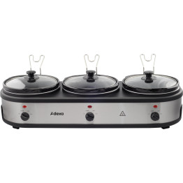 Ceramic Pot Slow Cooker 3x2.5 litres - CENSC325