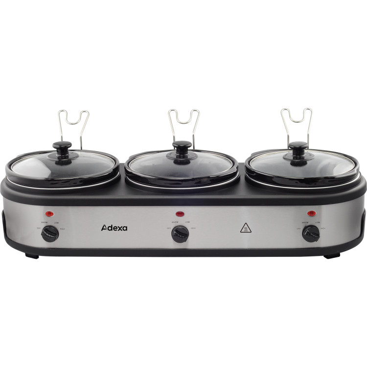 Ceramic Pot Slow Cooker 3x2.5 litres - CENSC325