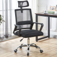 Mesh Office Chair with Headrest Black - CEOC203