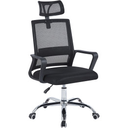 Mesh Office Chair with Headrest Black - CEOC203