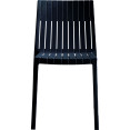 Bistro Dining Chair Slatted Back Polypropylene Indoors & Outdoors 400x420x800mm Black | CaterEq CEP184BLACK Bistro Dining Chair Slatted Back Polypropylene Indoors & Outdoors 400x420x800mm Black | CaterEq CEP184BLACK