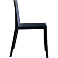 Bistro Dining Chair Slatted Back Polypropylene Indoors & Outdoors 400x420x800mm Black | CaterEq CEP184BLACK Bistro Dining Chair Slatted Back Polypropylene Indoors & Outdoors 400x420x800mm Black | CaterEq CEP184BLACK