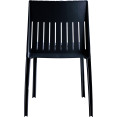 Bistro Dining Chair Slatted Back Polypropylene Indoors & Outdoors 400x420x800mm Black | CaterEq CEP184BLACK Bistro Dining Chair Slatted Back Polypropylene Indoors & Outdoors 400x420x800mm Black | CaterEq CEP184BLACK