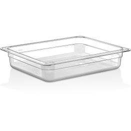 Polycarbonate Gastronorm Pan GN1/2 Depth 65mm Clear - CEP8122