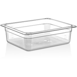 Polycarbonate Gastronorm Pan GN1/2 Depth 100mm Clear - CEP8124