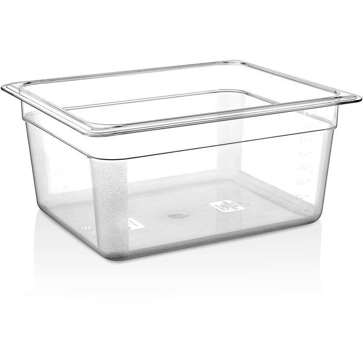 Polycarbonate Gastronorm Pan GN1/2 Depth 150mm Clear - CEP8126