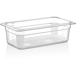 Polycarbonate Gastronorm Pan GN1/3 Depth 100mm Clear - CEP8134