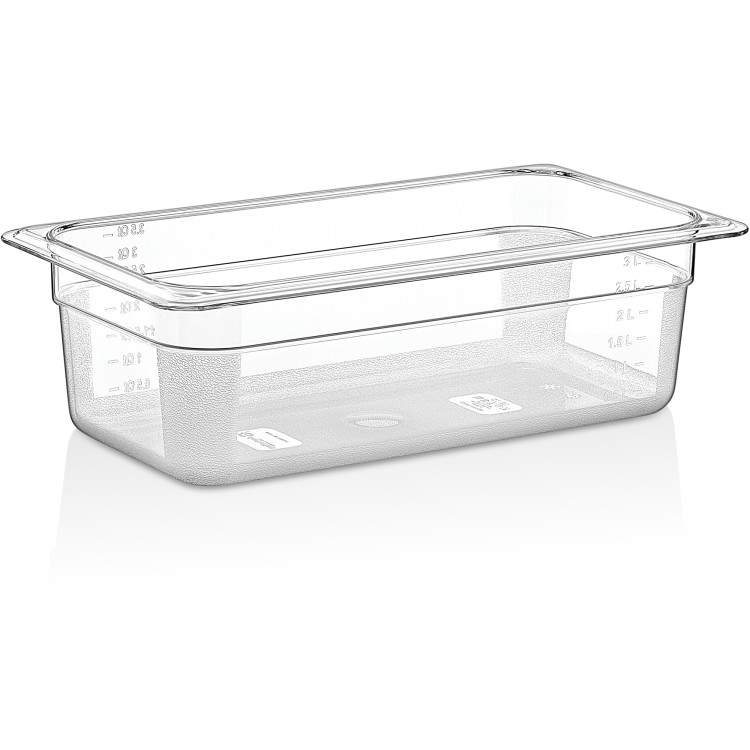 Polycarbonate Gastronorm Pan GN1/3 Depth 100mm Clear - CEP8134