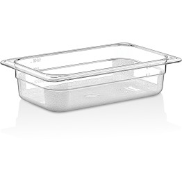 Polycarbonate Gastronorm Pan GN1/4 Depth 65mm Clear - CEP8142