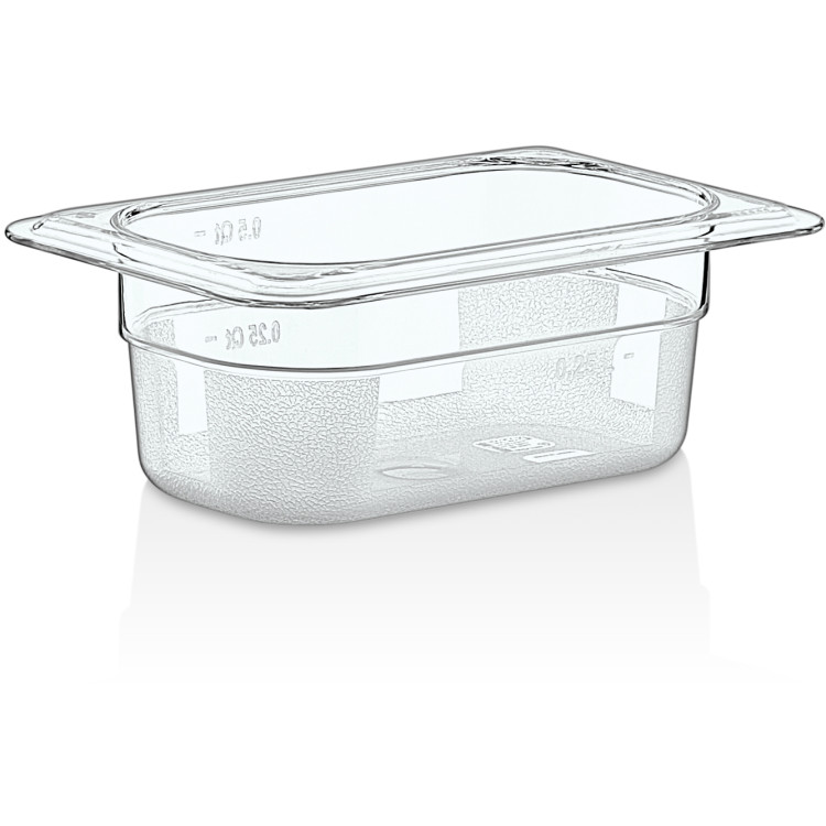 Polycarbonate Gastronorm Pan GN1/9 Depth 65mm Clear - CEP8192