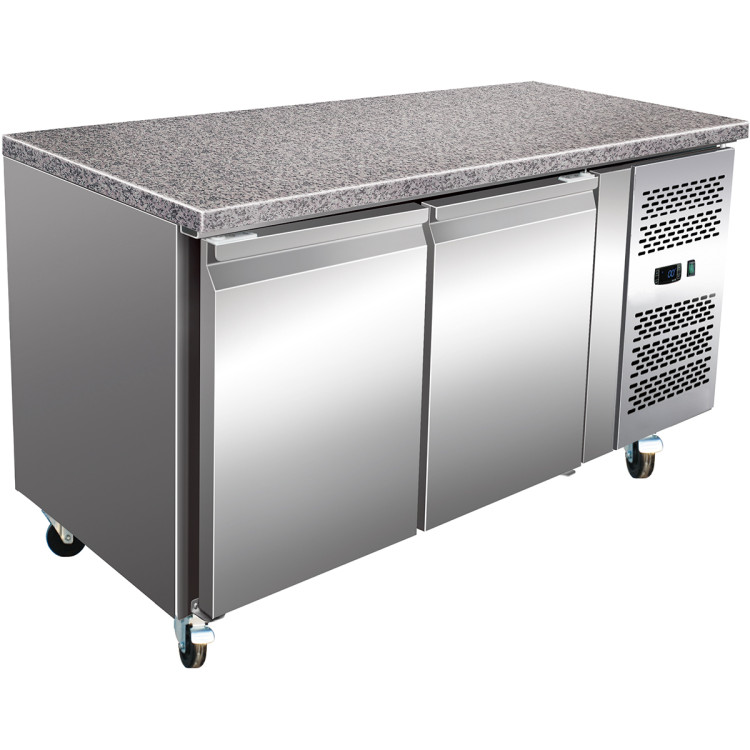 Refrigerated Counter with Marble top 2 doors Depth 800mm - CEPA15