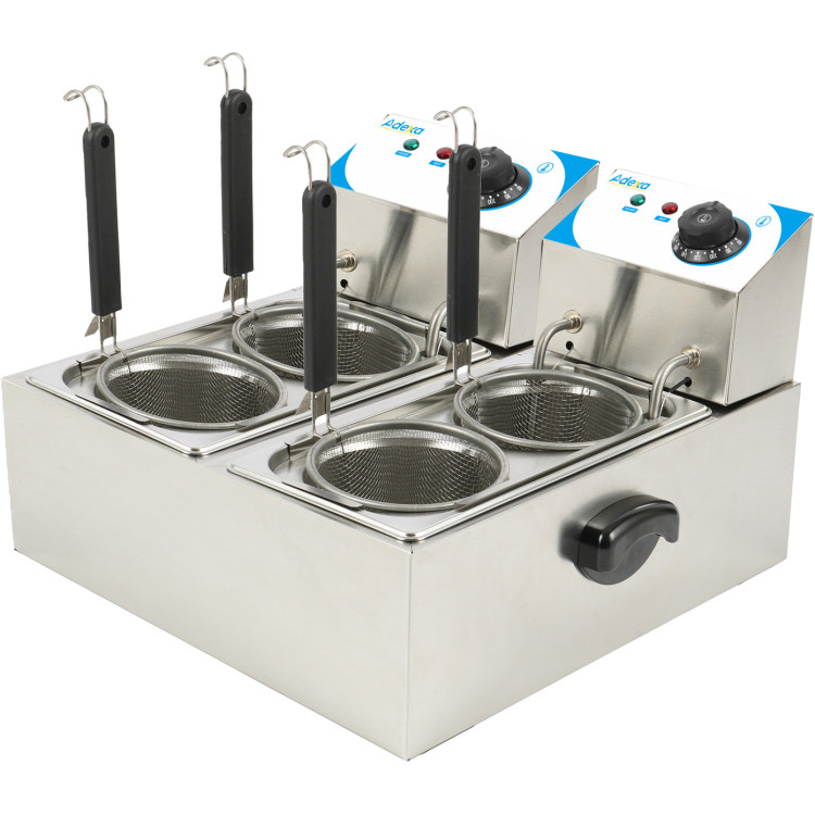Commercial Pasta boiler Electric 4 baskets 2x4 litres Table top - CEPCM4L2