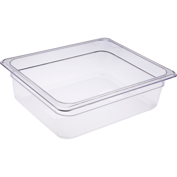 Heavy duty Polycarbonate Gastronorm Pan GN1/2 Depth 100mm Clear 5 litres - CEPCPAN12100 Heavy duty Polycarbonate Gastronorm Pan GN1/2 Depth 100mm Clear 5 litres - CEPCPAN12100