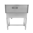 Stainless Steel Pet Grooming Bath Tub 850×480×1220mm with 3‑Side Backsplash | CaterEq CEPDBSL48085 Stainless Steel Pet Grooming Bath Tub 850×480×1220mm with 3‑Side Backsplash | CaterEq CEPDBSL48085