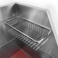 Stainless Steel Pet Grooming Bath Tub 966×622×1220mm with Sliding Door, Stair & 3‑Side Backsplash | CaterEq CEPDBSLD62096