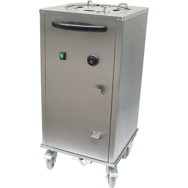 Mobile Heated Plate Lowerator 40 plates Ø300mm - CEPL1C