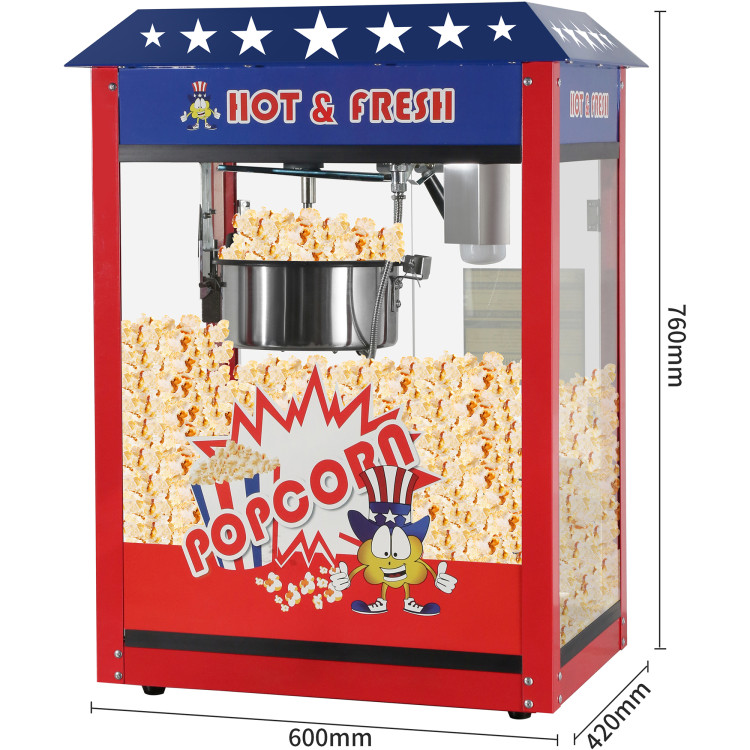 Commercial Tabletop Popcorn Maker 1.44kW 560x420x760mm | CaterEq CEPOPCORN103