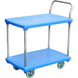 Professional Heavy-Duty 2-Tier Platform Trolley with Handle 225kg Capacity 910x600mm | CaterEq CEPPT916021 Professional Heavy-Duty 2-Tier Platform Trolley with Handle 225kg Capacity 910x600mm | CaterEq CEPPT916021