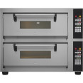 Commercial Pizza oven Electric 2 chambers 500x500mm 450°C Digital controls 8.4kW 380V - CEPS552E