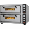 Commercial Pizza Oven Electric 2 Chambers 500×500mm 4+4 250mm diameter pizza 500°C Mechanical Controls 8.4kW 400V | CaterEq CEPS552 Commercial Pizza Oven Electric 2 Chambers 500×500mm 4+4 250mm diameter pizza 500°C Mechanical Controls 8.4kW 400V | CaterEq CEPS552