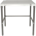 Professional Solid Stainless Steel Poly Top Work Table 900x600x900mm - CEPSWT600X900OB