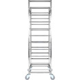 10 tier Rack/Tray/Pan Trolley for width 240-335 mm Stainless Steel  - CEPT10