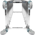 10 tier Rack/Tray/Pan Trolley for width 240-335 mm Stainless Steel  - CEPT10