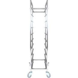 10 tier Rack/Tray/Pan Trolley for width 240-335 mm Stainless Steel  - CEPT10