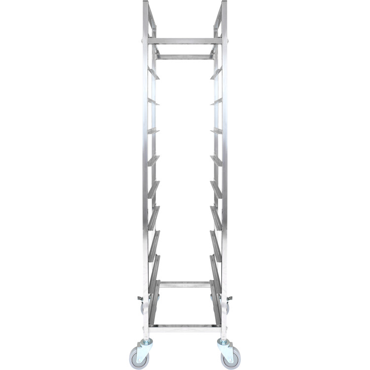 10 tier Rack/Tray/Pan Trolley for width 240-335 mm Stainless Steel  - CEPT10