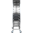10 tier Rack/Tray/Pan Trolley for width 310-350mm Covered sides Stainless Steel  - CEPT10P