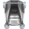 10 tier Rack/Tray/Pan Trolley for width 310-350mm Covered sides Stainless Steel  - CEPT10P
