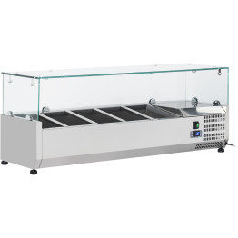 Refrigerated Servery Prep Top 1200mm 5xGN1/4 Depth 330mm - CEPT12 Refrigerated Servery Prep Top 1200mm 5xGN1/4 Depth 330mm - CEPT12