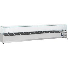 Refrigerated Servery Prep Top 2000mm 10xGN1/4 Depth 330mm - CETHV2000/330