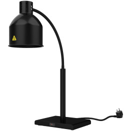 Single Head Freestanding Flexible Warming Lamp Infrared Food Warmer 268×203×664mm Black Finish | CaterEq CEPW2SH