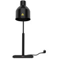Single Head Freestanding Flexible Warming Lamp Infrared Food Warmer 268×203×664mm Black Finish | CaterEq CEPW2SH