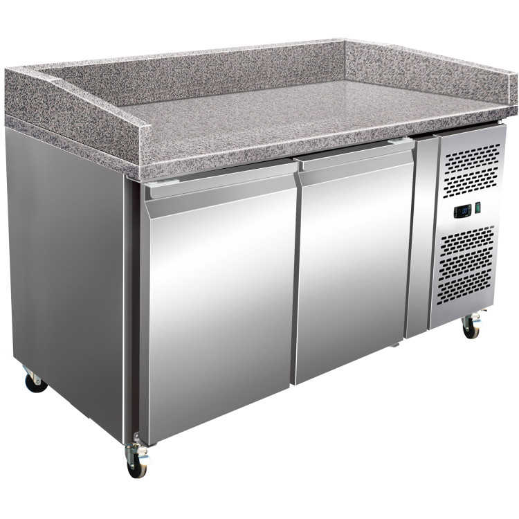 Refrigerated Pizza & Bakery Counter 2 doors Granite top Depth 800mm - CEPZ26