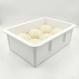 Pizza Dough Box 450×320×160mm Polypropylene Dough Storage Container | CaterEq CEQHW216