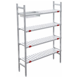 Aluminium Shelving Units for Cold Rooms/Wet Areas 925×355×1700mm | CaterEq CEQHW268