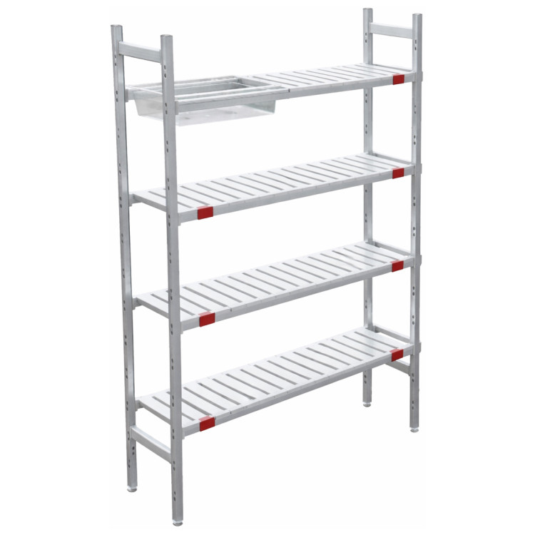 Aluminium Shelving Units for Cold Rooms/Wet Areas 1225×355×1700mm | CaterEq CEQHW276 Aluminium Shelving Units for Cold Rooms/Wet Areas 1225×355×1700mm | CaterEq CEQHW276