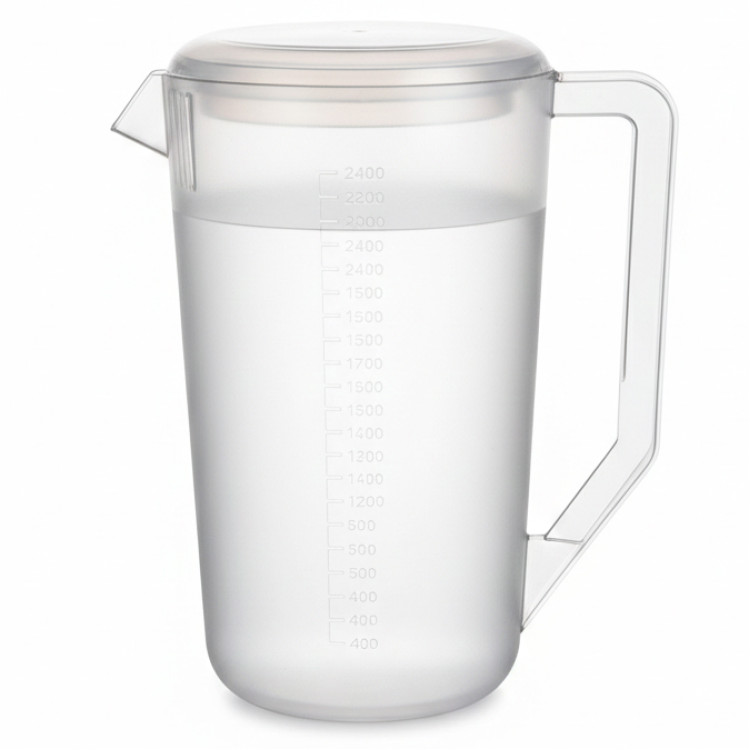 2.4L Polycarbonate Jug  with Lid Clear| CaterEq CEQHW376