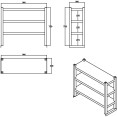 Triple Tier Overshelf with Square Tubing Stainless Steel 900x280x750mm | CaterEq CEQNH202