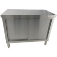 Commercial Stainless Steel Sliding Door Floor Cupboard 1000x700x850mm | CaterEq CEQNH324