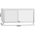 Commercial Stainless Steel Sliding Door Work Table Cabinet 2000x700x850mm | CaterEq CEQNH334