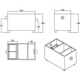 Commercial Stainless Steel Grease Trap with Lid and Outlet Valve 350x250x250mm | CaterEq CEQNH508 Commercial Stainless Steel Grease Trap with Lid and Outlet Valve 350x250x250mm | CaterEq CEQNH508