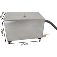 Commercial Stainless Steel Grease Trap with Lid and Outlet Valve 400x250x250mm | CaterEq CEQNH510