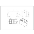 Commercial Stainless Steel Grease Trap with Lid and Outlet Valve 800x400x300mm | CaterEq CEQNH518
